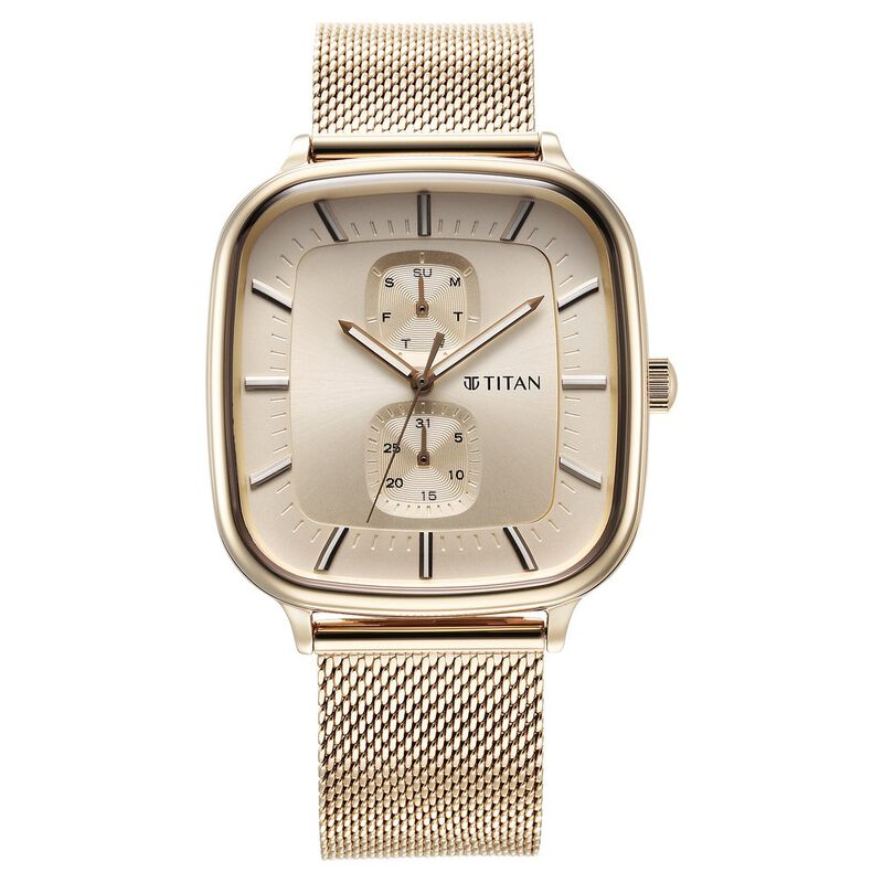 Titan Classique Titan Watch Square Shape Titan Avant Garde Silver