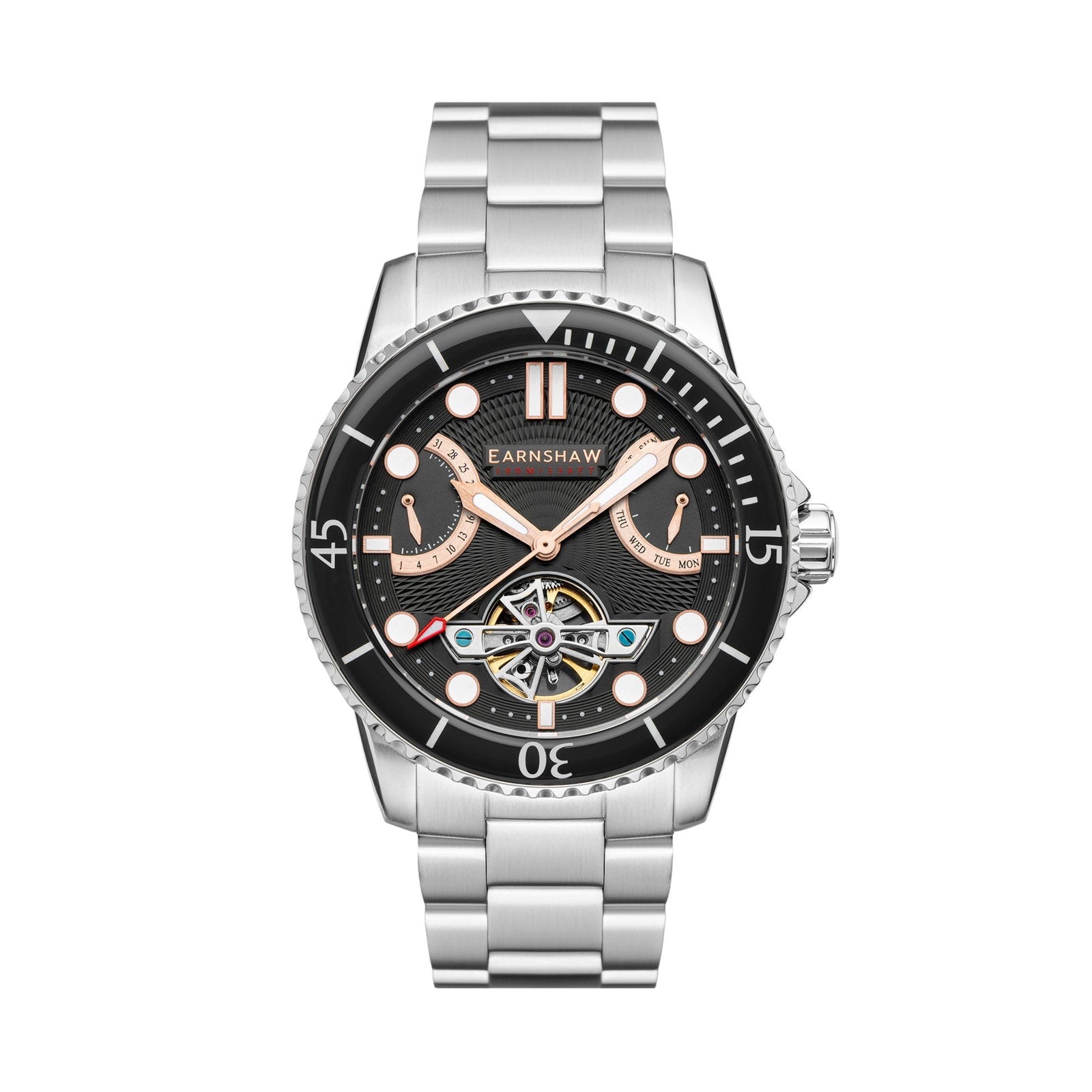OROLOGIO UOMO THOMAS Earnshaw Mov. Automatico Meccanico Scheletrico In OROLOGIO UOMO THOMAS Earnshaw Mov. Automatico Meccanico Scheletrico In
