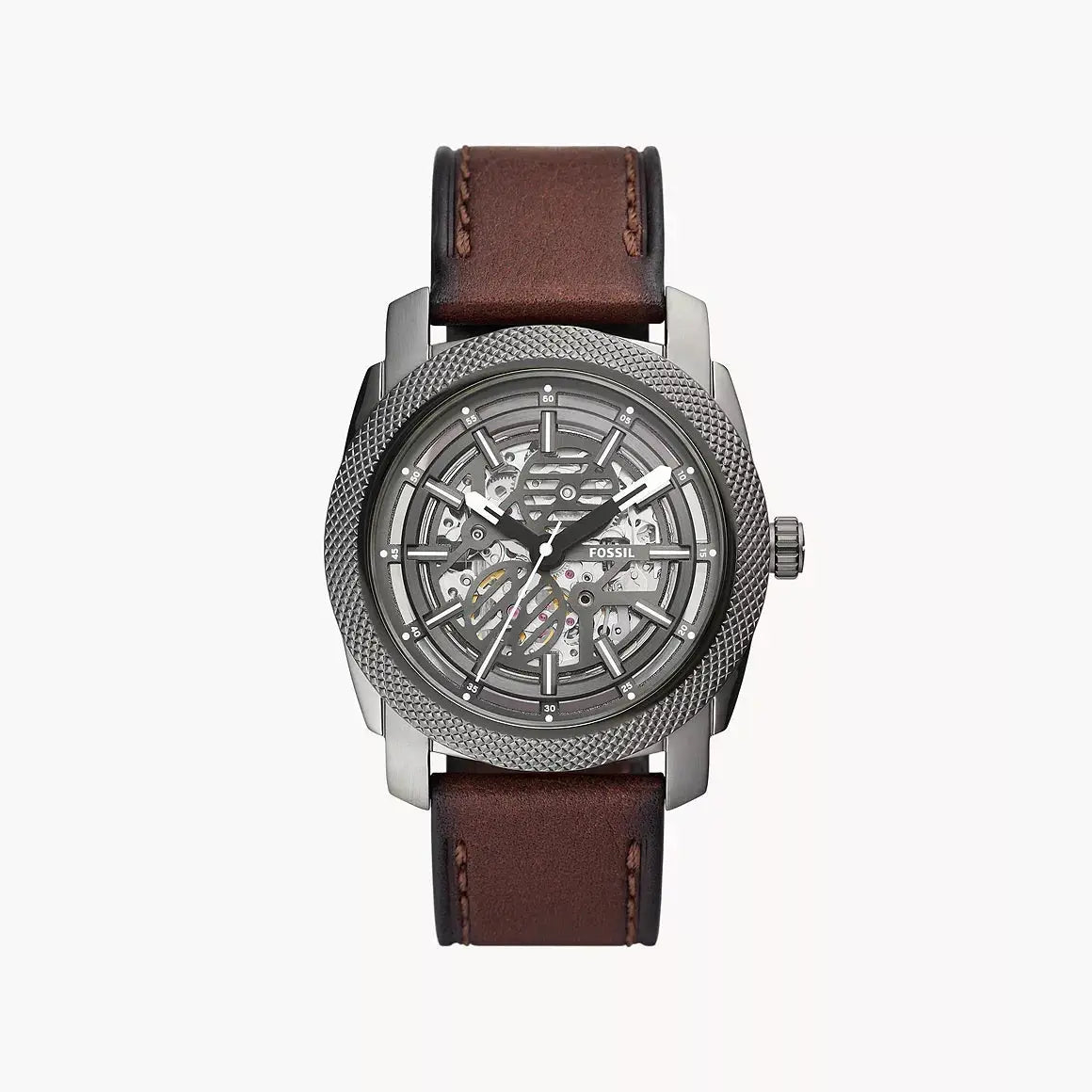 Fossil Machine Automatic Brown LiteHide™ Leather Watch