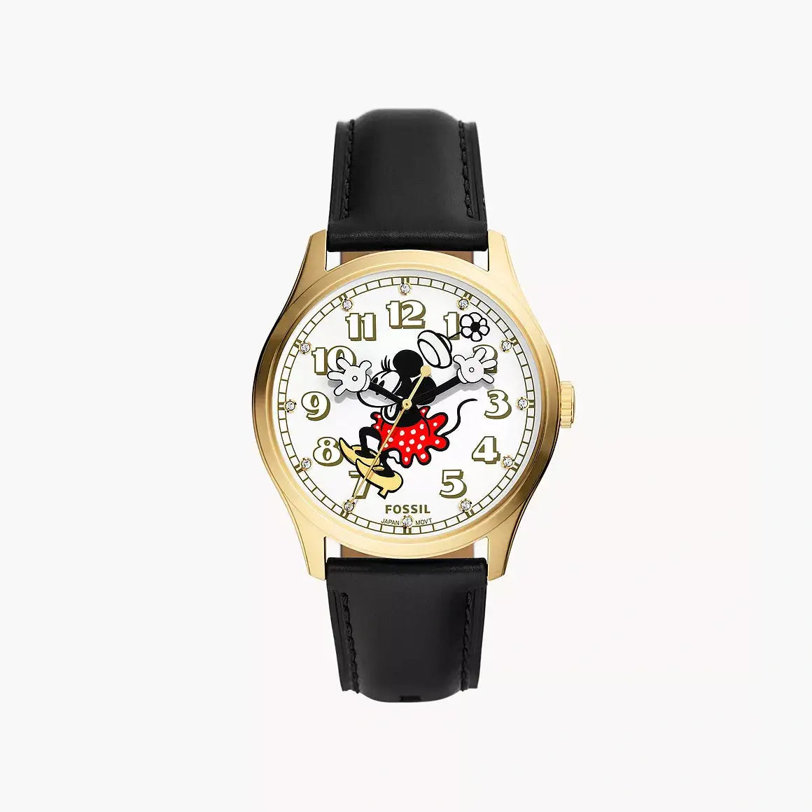 Fossil Disney Fossil Special Edition Three-Hand Black Leather