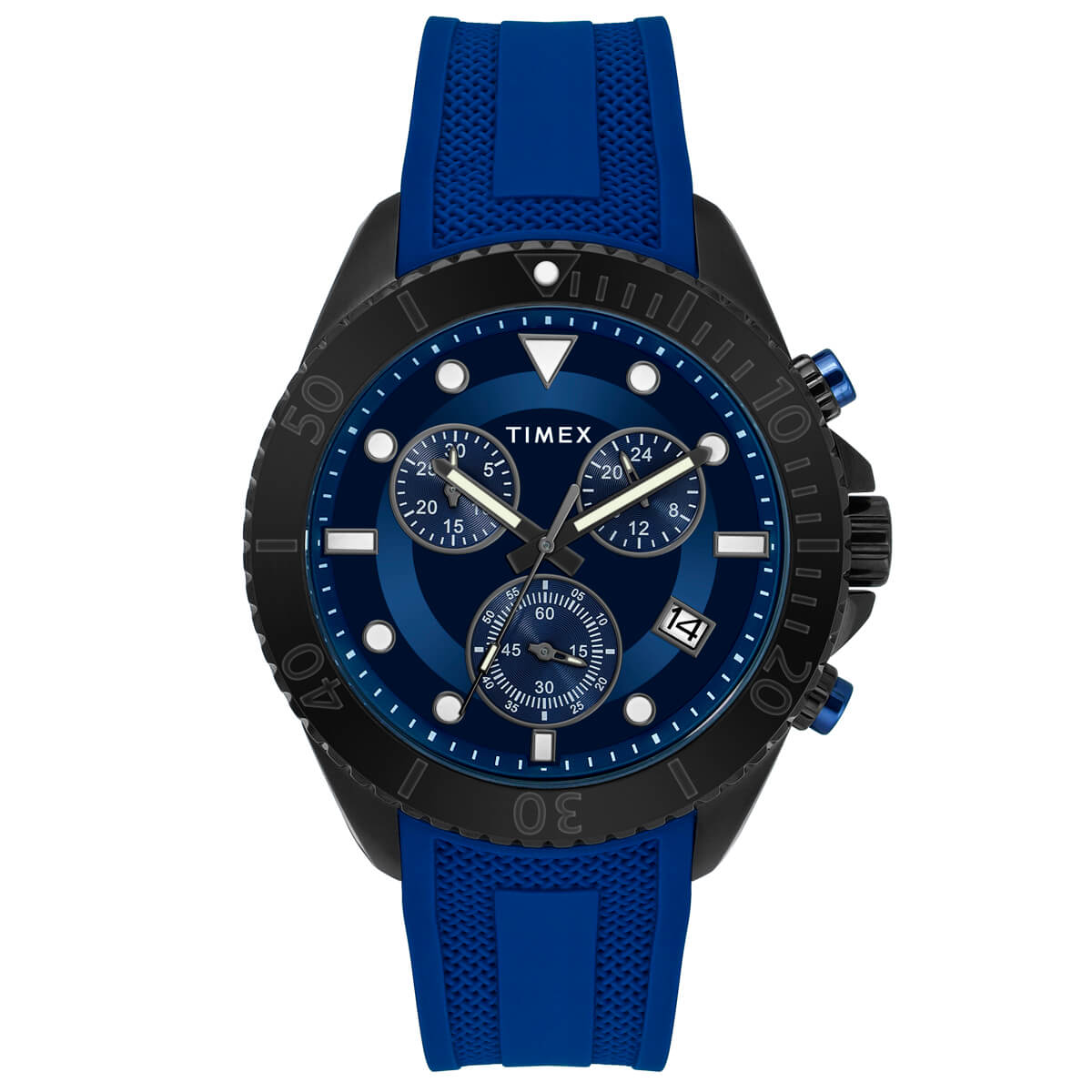 Timex E Class Men s Blue Dial Round Case Chronograph Date Function Wat timex-e-class-men-s-blue-dial-round-case-chronograph-date-function-wat