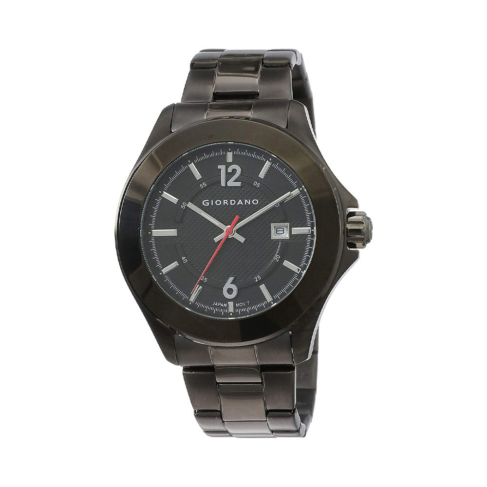 Giordano watch black on sale metal