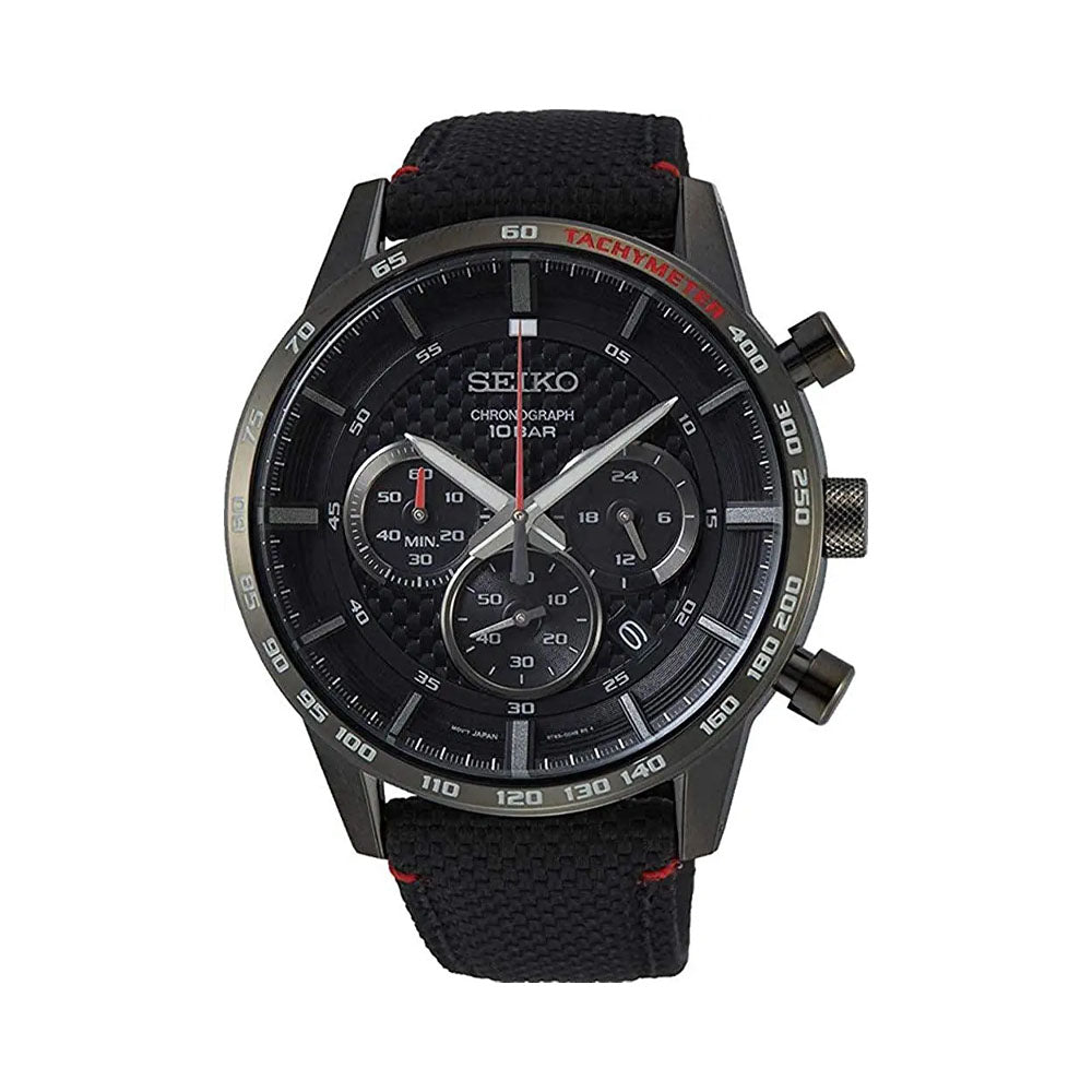 Seiko Chronograph Quartz Black Dial Men's Watch SSB359P1 – The