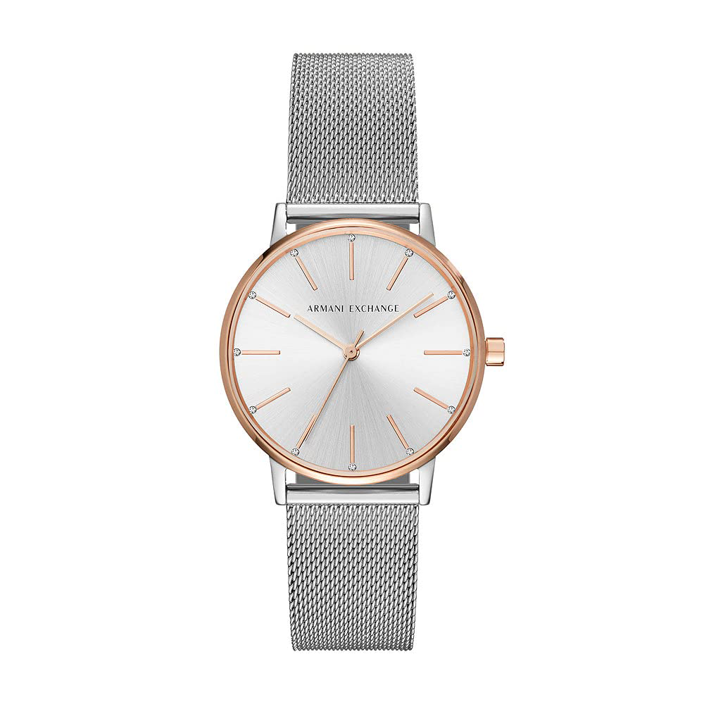Armani exchange 2025 ladies silver watch