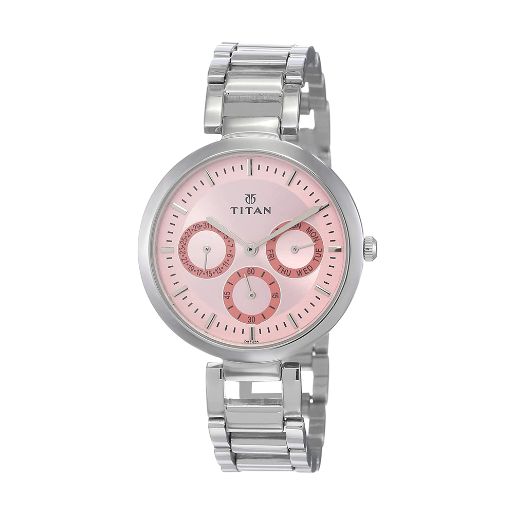 Titan Youth Analog Pink Dial Women s Watch NK2480SM05 The Watch Factory