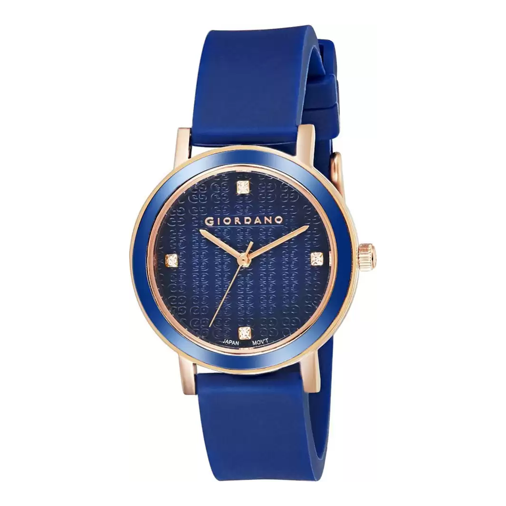 Giordano analog blue sale dial women's watch