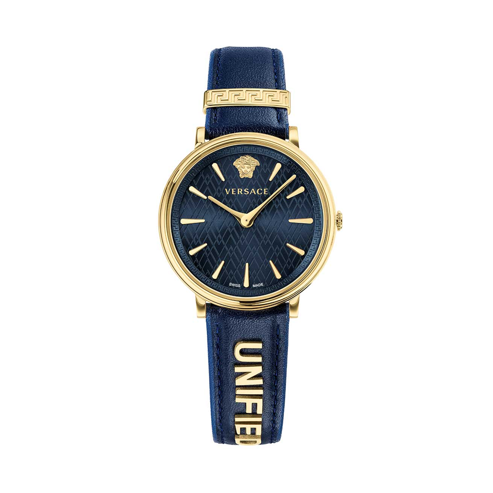 Versace blue hot sale face watch