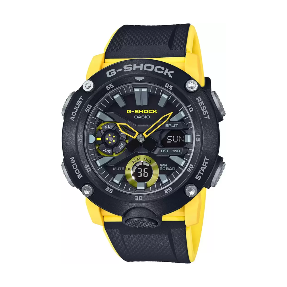 Casio G-Shock Analog-Digital Black Dial Men's Watch-GA-2000-1A9DR
