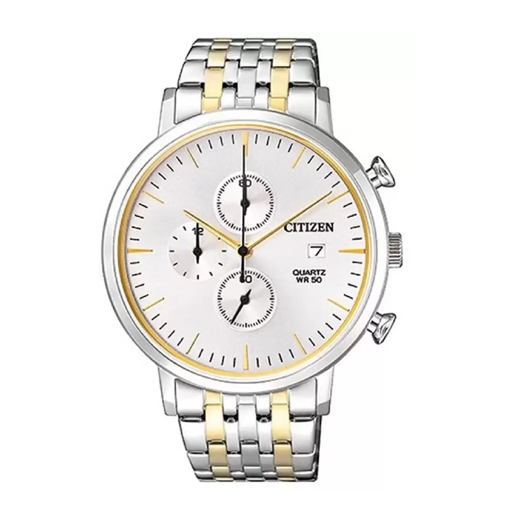 Mens white face citizen 2025 watch
