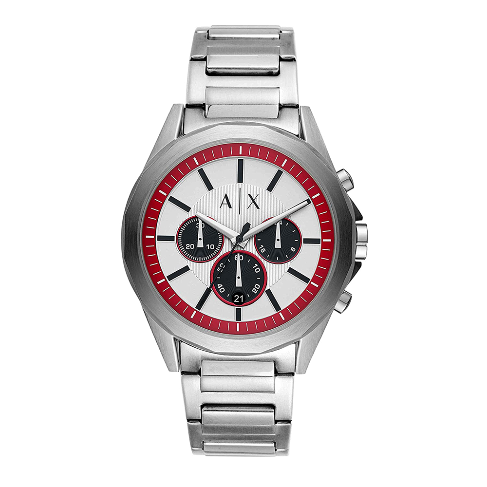 Armani exchange men's drexler blue chronograph stainless best sale steel watch