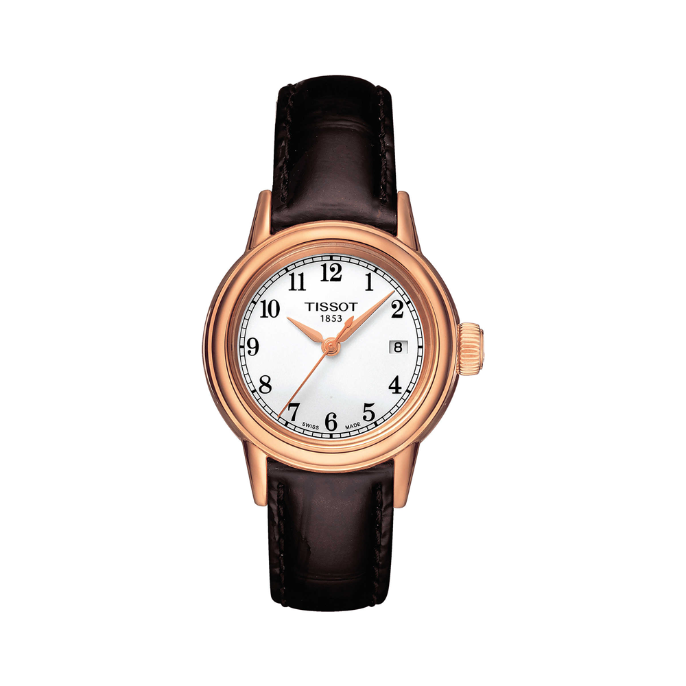 Tissot ladies watch white 2025 leather strap