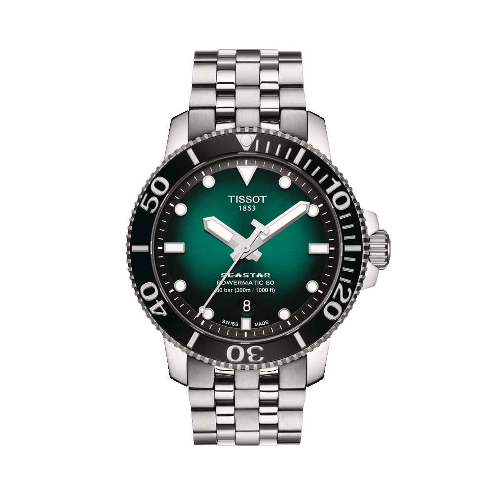 Wrist Tissot Seastar 1000 Powermatic 80 Specs Men Seastar 1000
