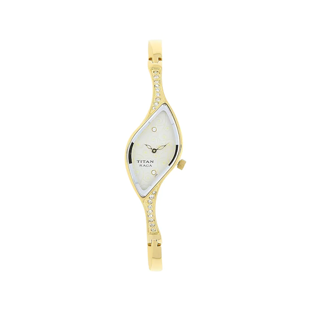 Titan NK9710YM01 Raga White Dial Analog Watch For Women The Watch Factory