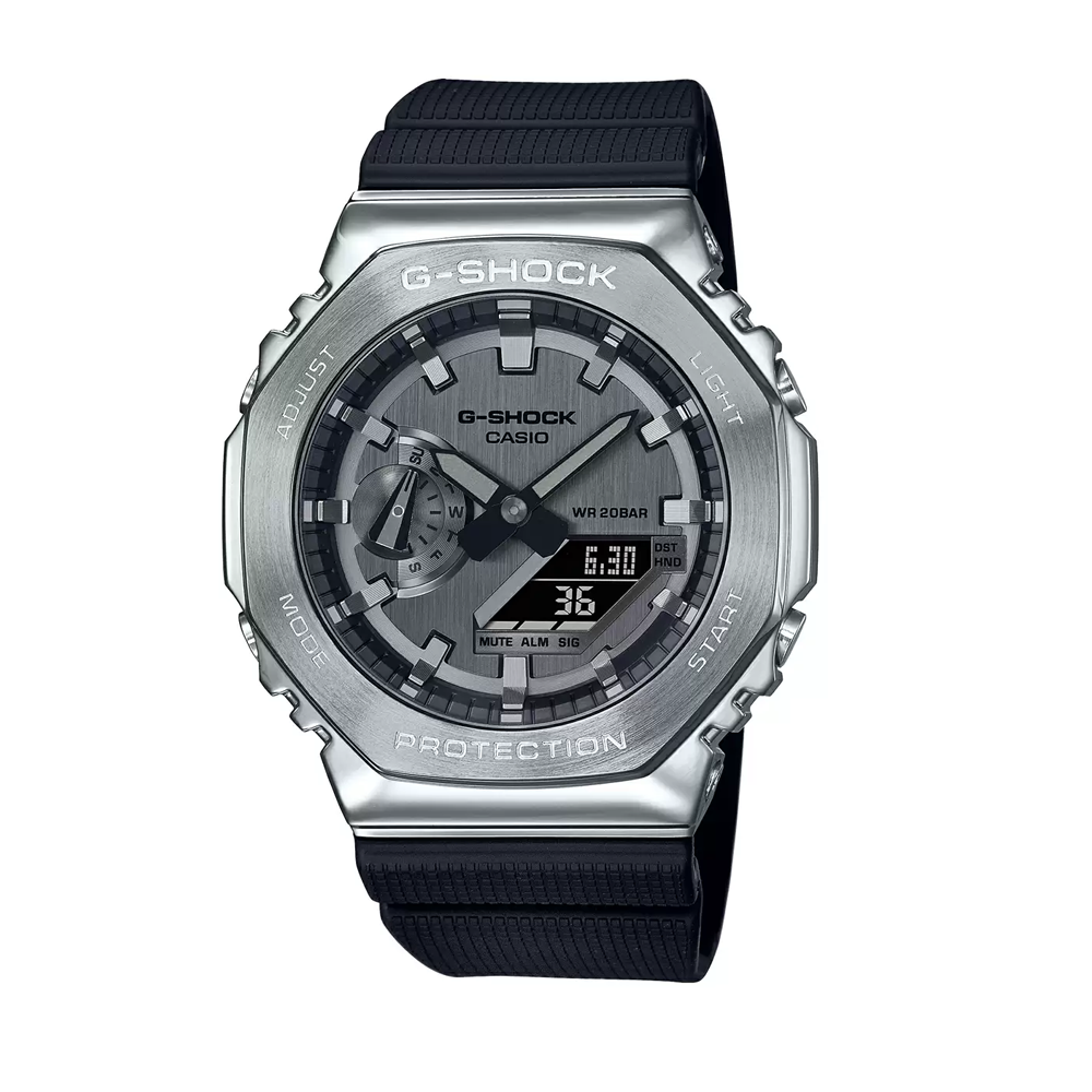 Casio Mens 40-49 mm G-Shock Black Dial Resin Analogue-Digital Watch 窶� The  WatchFactory邃｢