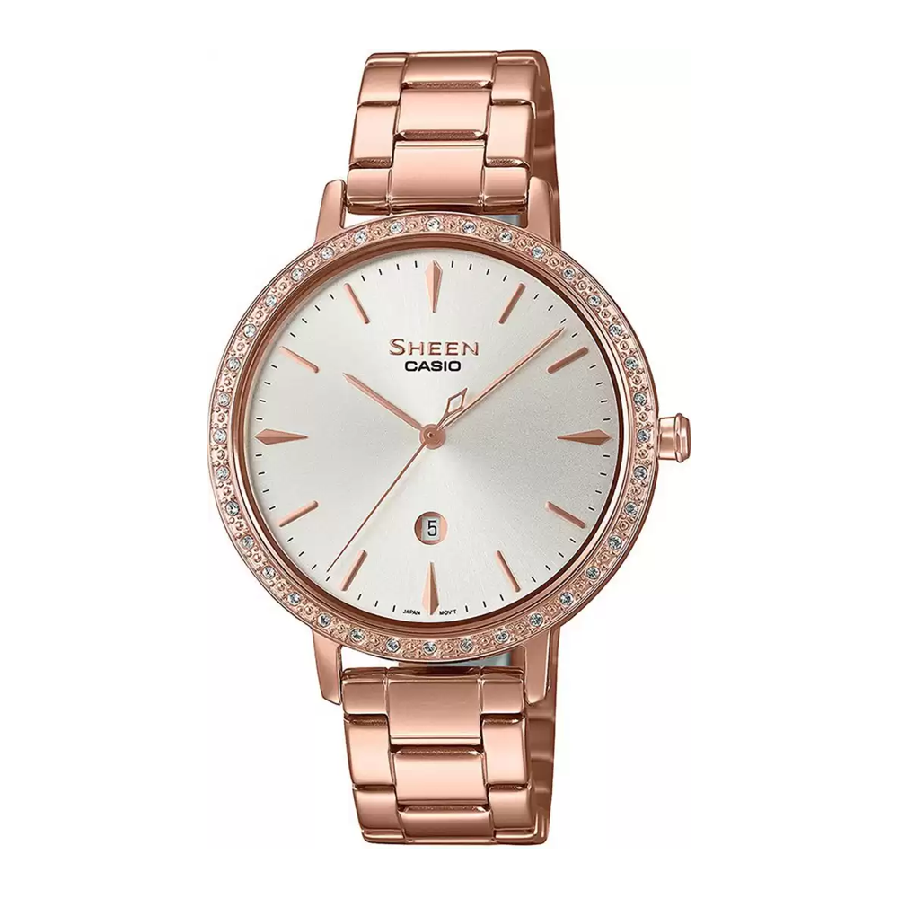 igen I første omgang Overhale Casio Sheen Analog Silver Dial Women's Watch - SHE-4535YPG-7AUDF (SH23 –  The WatchFactory™