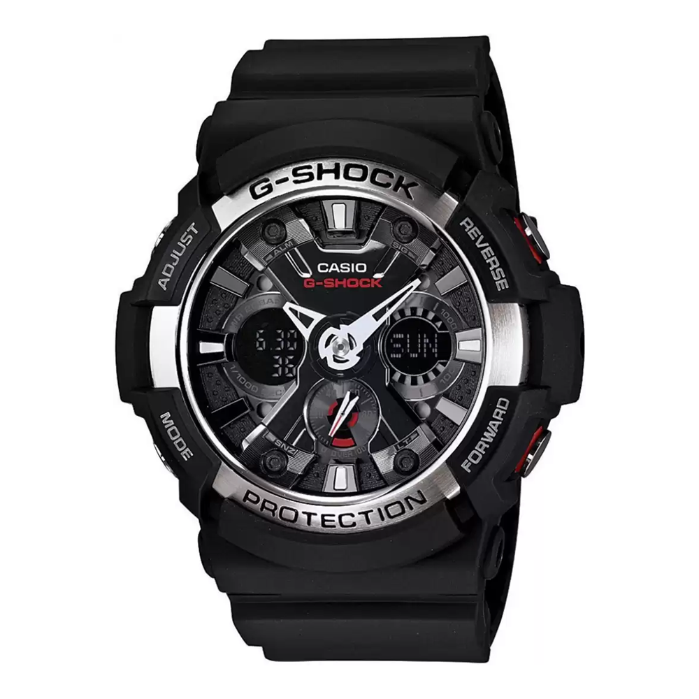 Casio G Shock Analog Digital Black Dial Men s Watch GA 200 1ADR