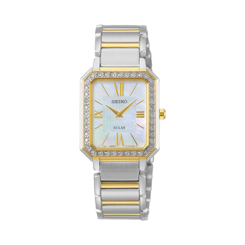 Seiko mother of pearl best sale ladies watch