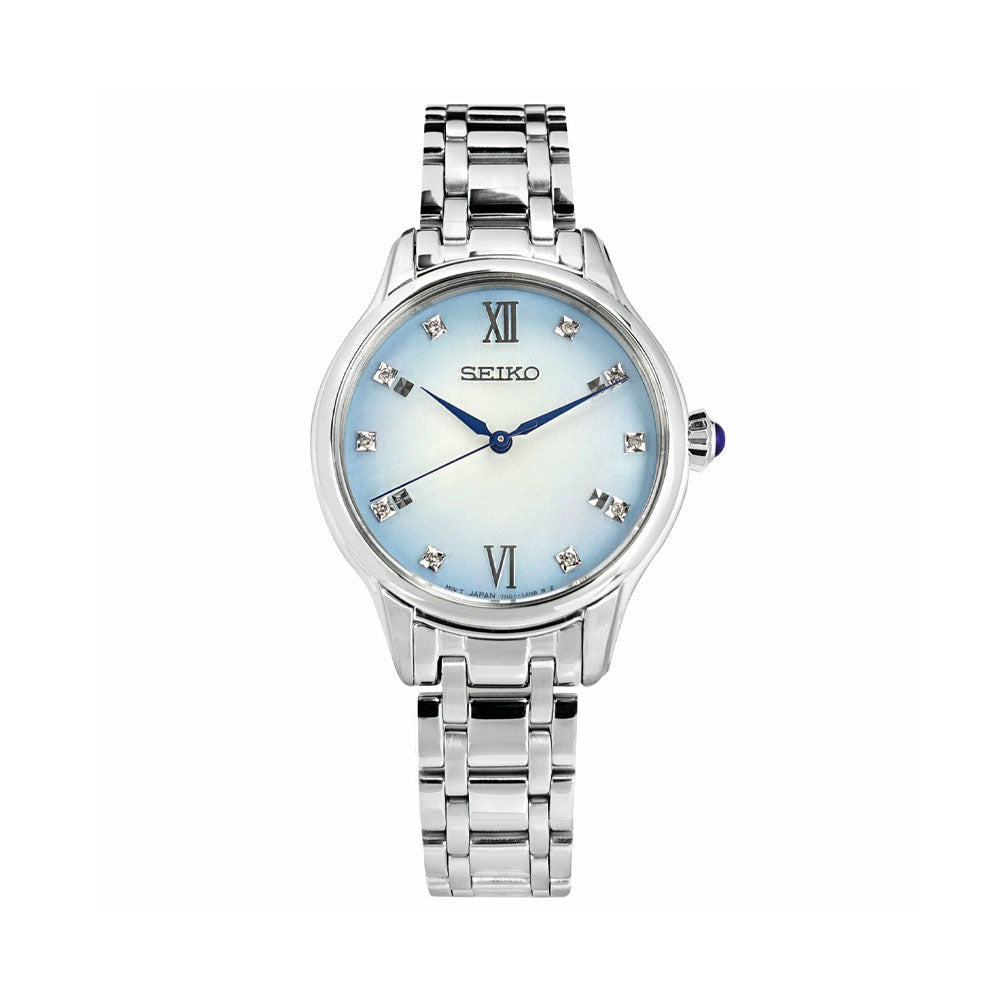 Seiko women's shop blue dial watch