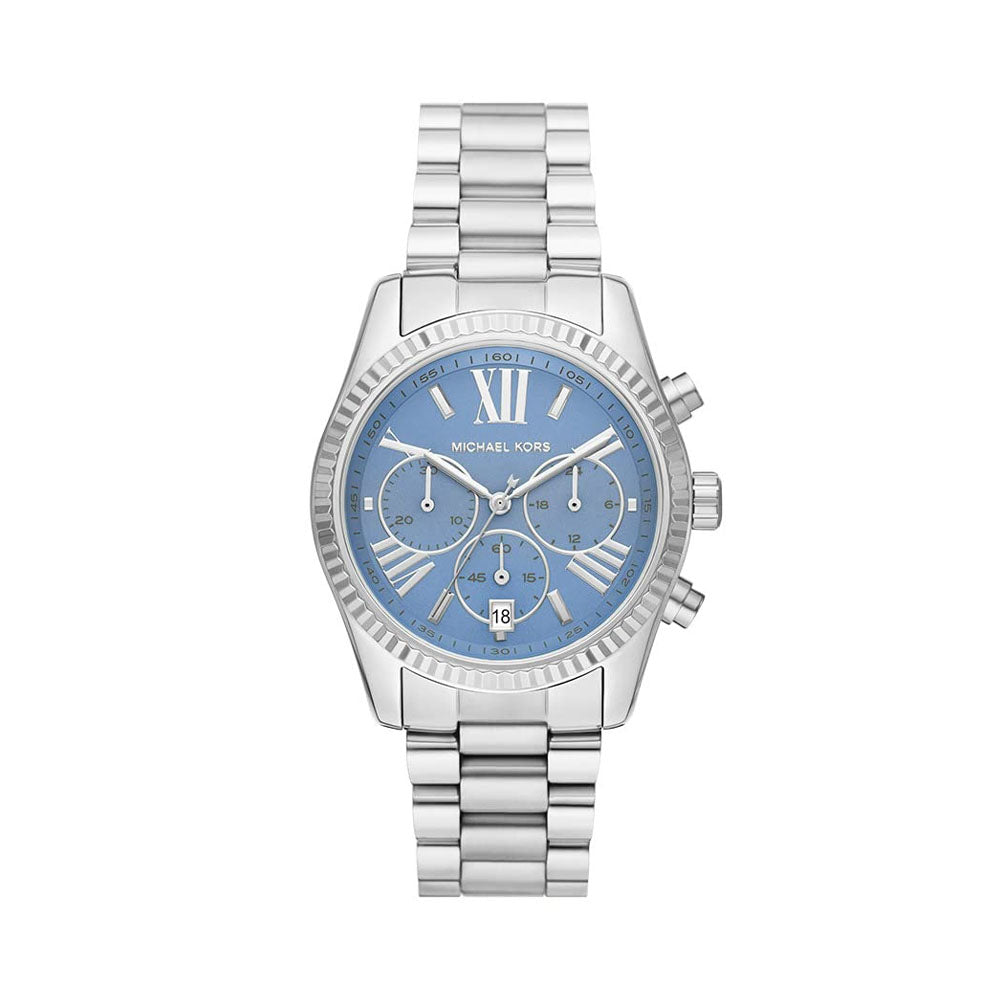 Michael kors blue dial women's watch sale