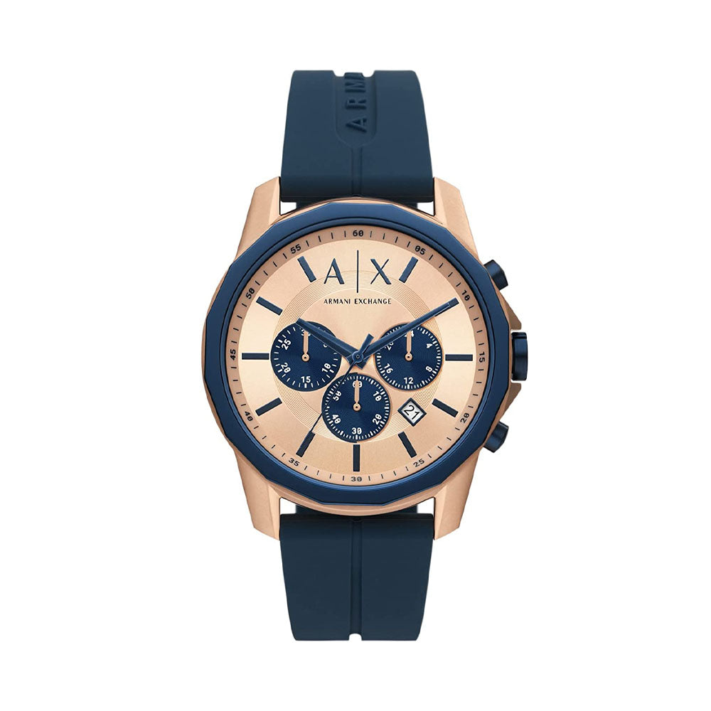 Armani Exchange Banks Analog Rose Gold Dial Men s Watch AX1730