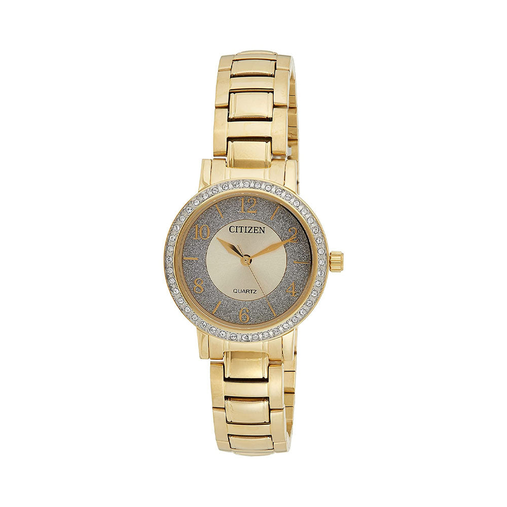 CITIZEN QUARTZ LADIES WATCH CHAMPAGNE DIAL EL304250P The Watch