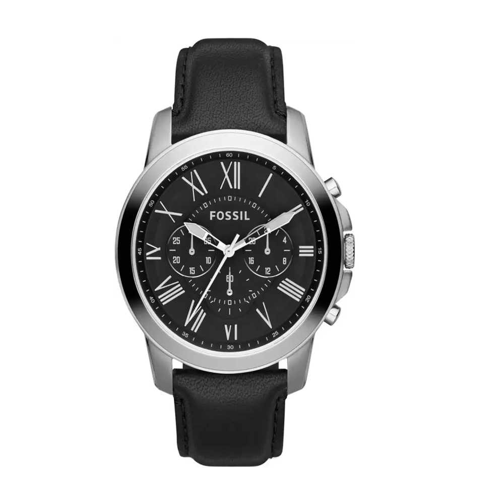 Fossil watch hot sale black chronograph