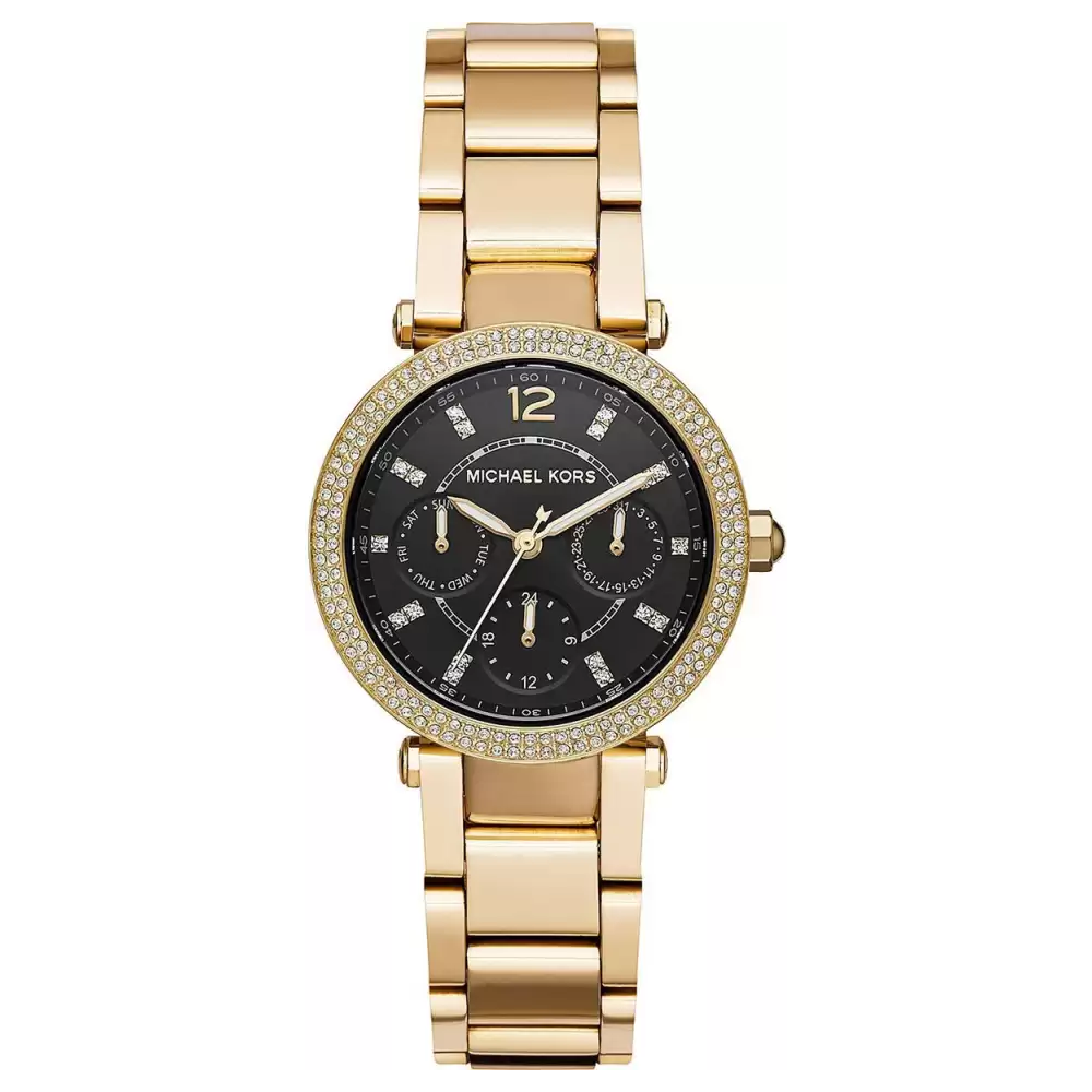 Michael Kors Women Stainless Steel Mini Parker Wrist Watch