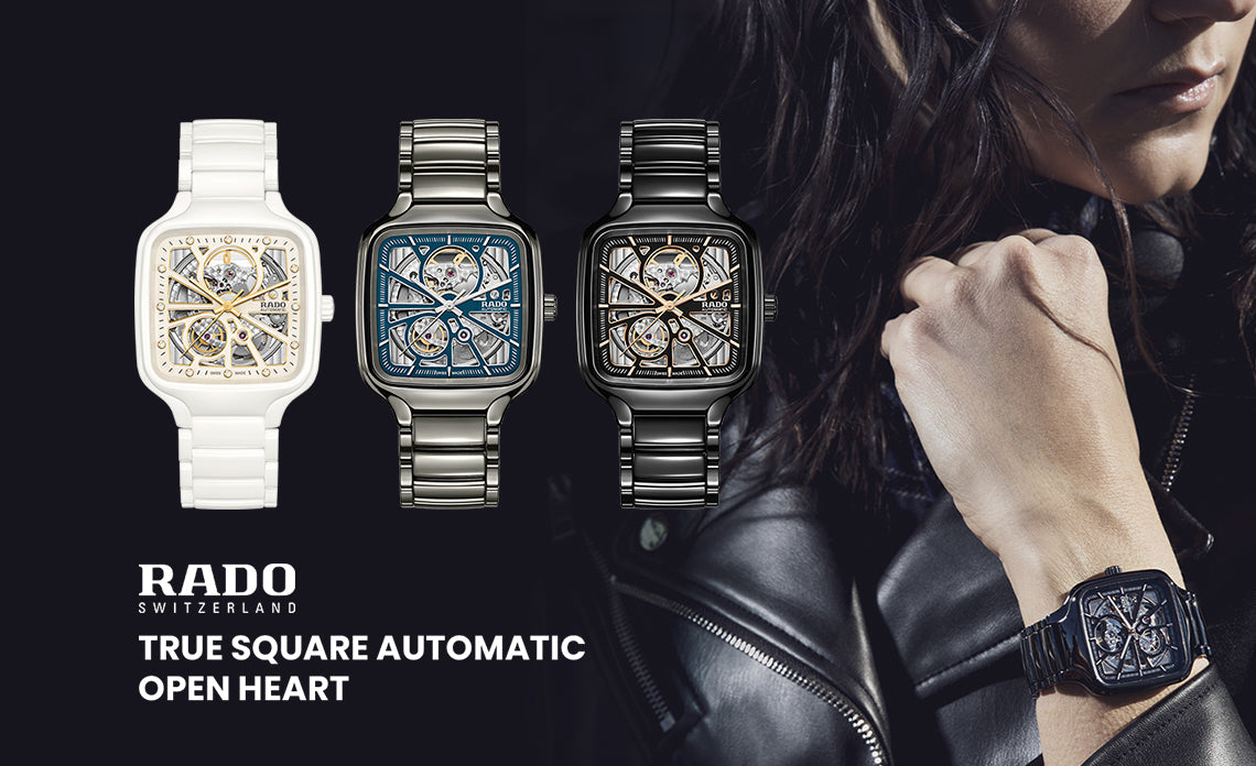 True Square Automatic Open Heart Unisex High-Tech Ceramic Watch R27073702 |  Rado® Israel