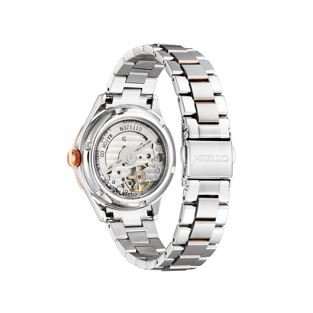 Elegant Two-Tone Automatic Women's Watch with Sapphire Glass