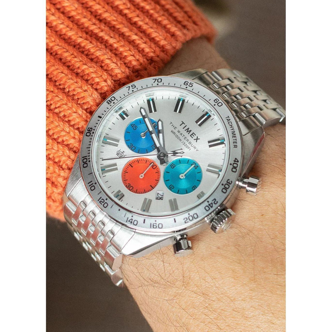 Timex Waterbury Chronograph 41mm Stainless Steel Bracelet Watch
