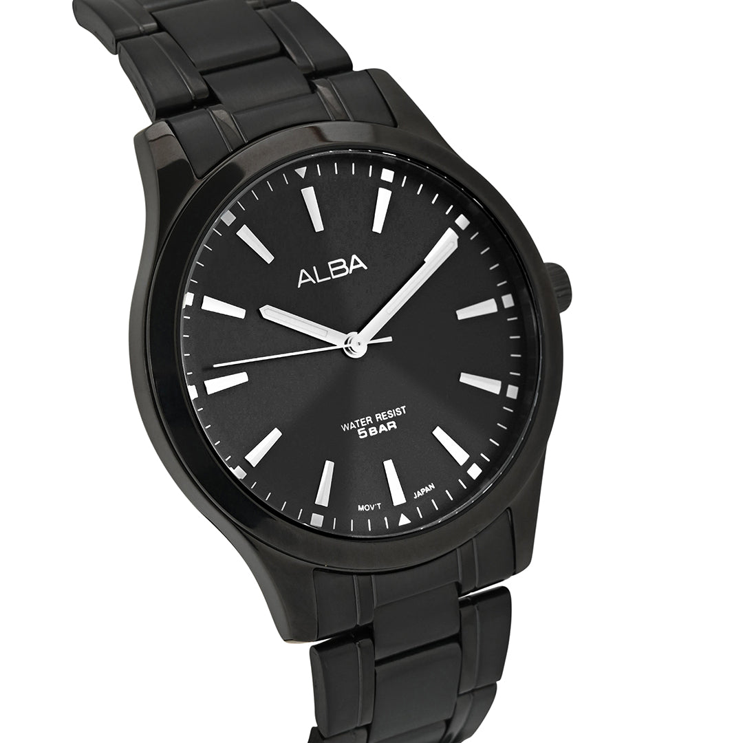 ARX005X1 Metallic Black Strap Watch