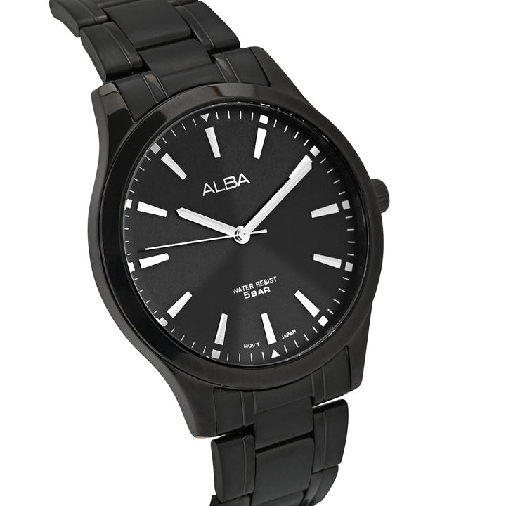 ARX005X1 Metallic Black Strap Watch