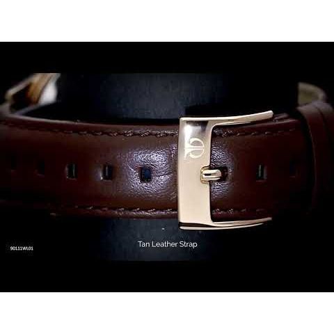 Titan Automatic Blue Dial Brown Leather Strap Watch for Men-NT90111WL01