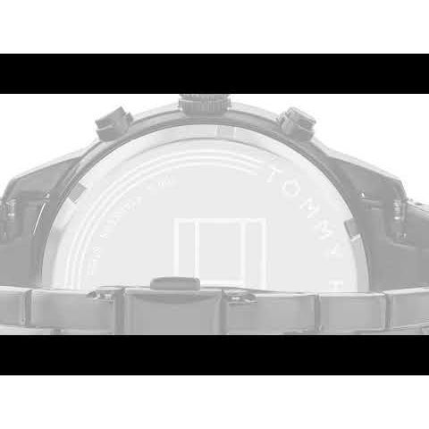 Tommy Hilfiger Black Dial Stainless Steel Strap Watch for Men-NDTH1791951