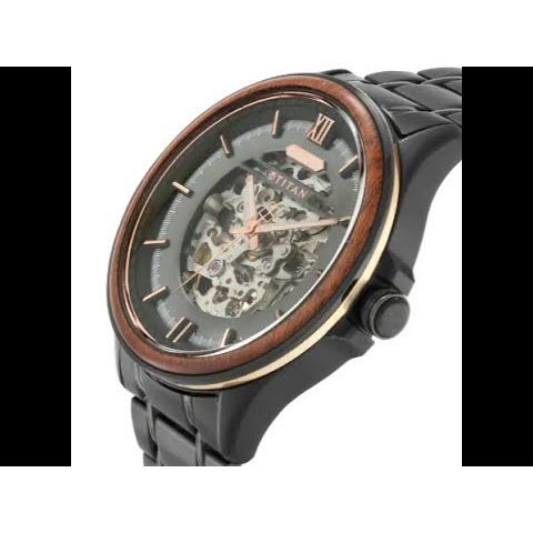 Titan Grandmaster Black Dial Automatic Metal Strap Watch for Men-NS1793KM02
