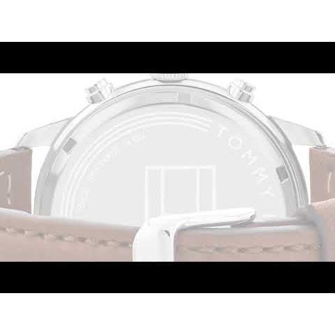 Tommy Hilfiger Green Dial Leather Strap Watch for Men-NETH1791948