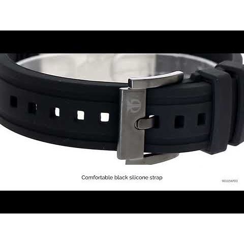 Titan Chronograph Blue Dial Silicone Strap watch for Men-NS90115KP03