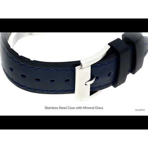 Titan Octane Hyper Lume Blue Dial Quartz Multifunction Leather Strap watch for Men-NP90114KP03