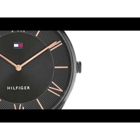 Tommy Hilfiger Black Dial Black Stainless Steel Strap Watch for Men-NTTH1710513