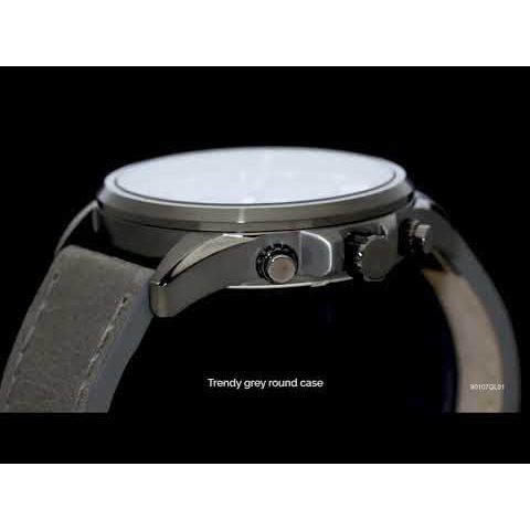 Titan Octane Anthracite Dial Quartz Multifunction Leather Strap watch for Men-90107QL01