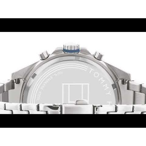 Tommy Hilfiger Blue Dial Stainless Steel Strap Watch for Men-NTTH1791973