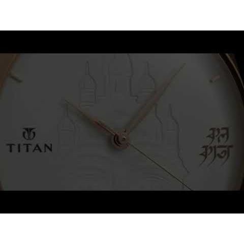 Titan Forever Kolkata Silver Dial Analog Leather Strap watch for Men-1740WL04