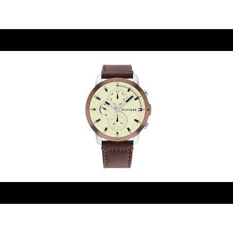 Tommy Hilfiger Off White Dial Quartz Analog with Date Watch for Men-NTTH1792053