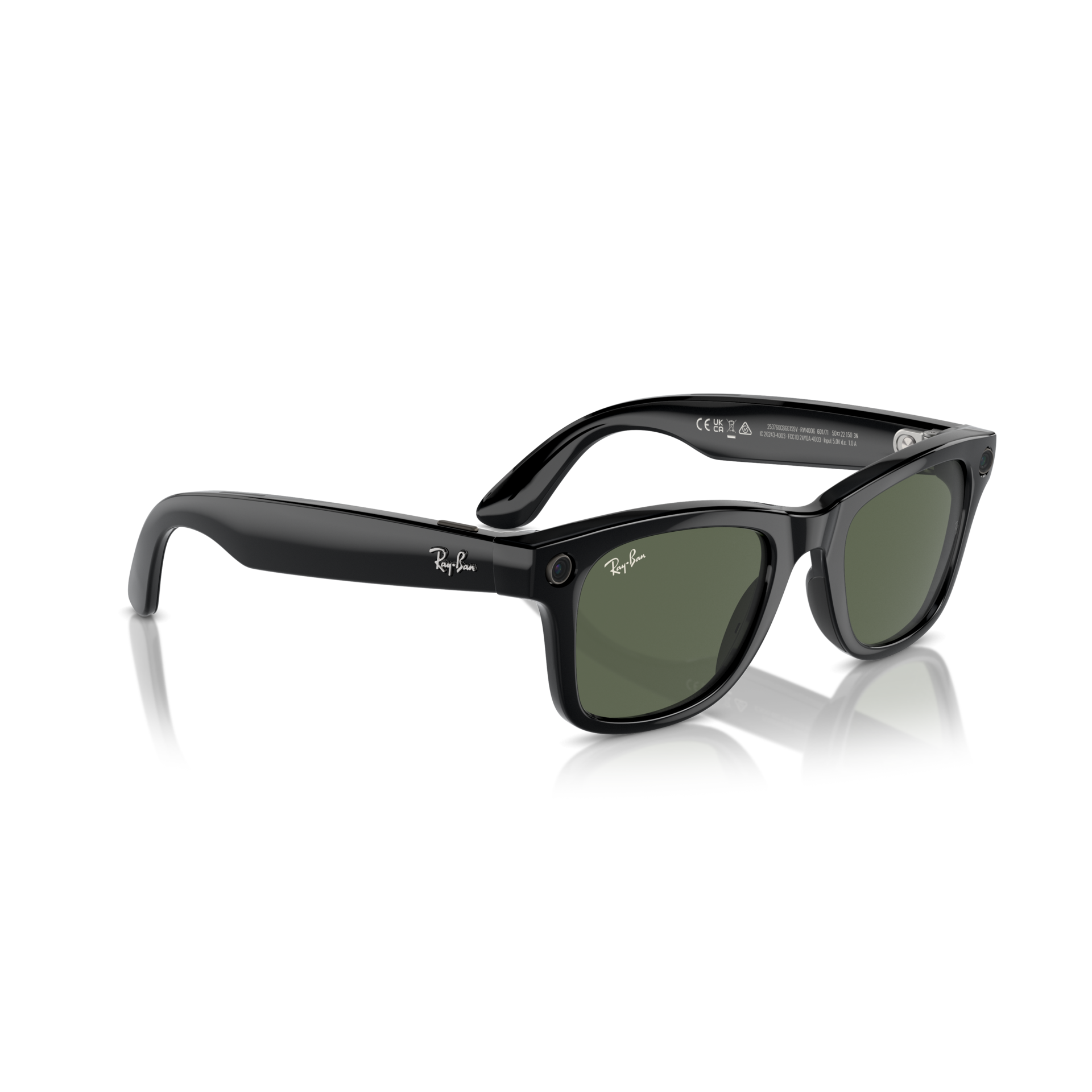 Ray-Ban Meta Wayfarer Shiny Black AI Glasses - Stylish & Innovative