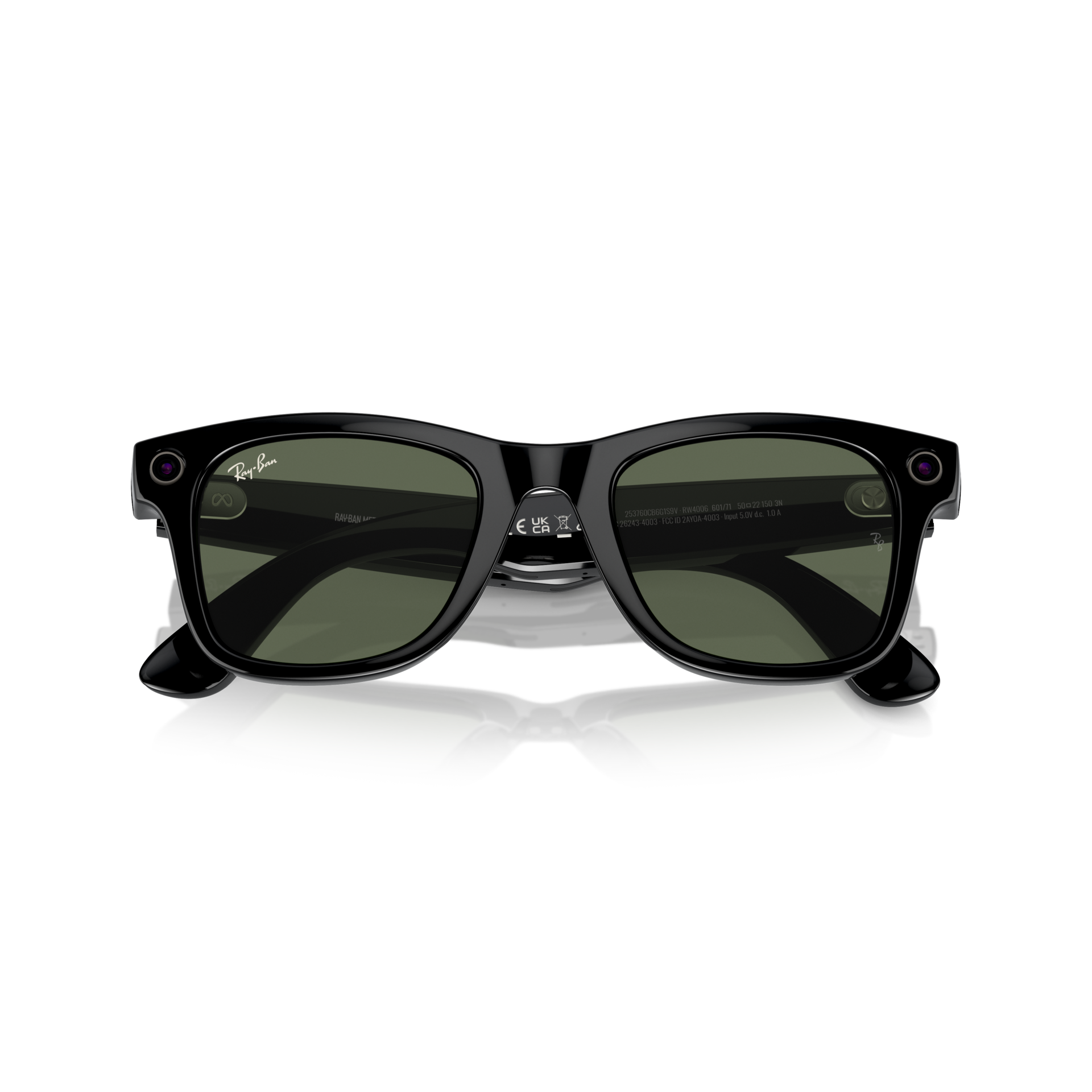 Ray-Ban Meta Wayfarer Shiny Black AI Glasses - Stylish & Innovative