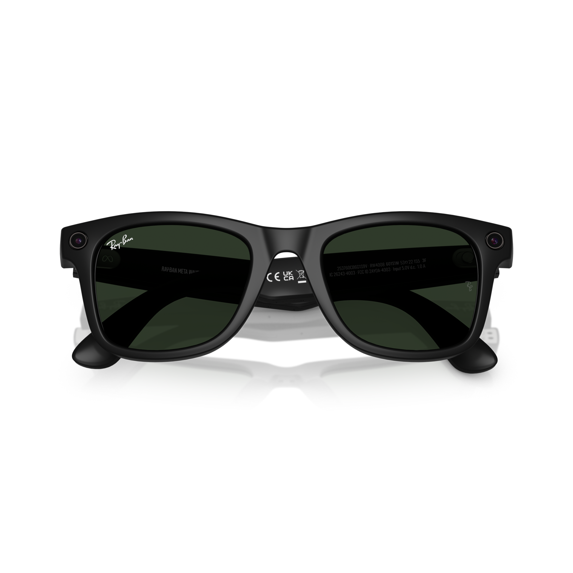 Ray-Ban Meta Wayfarer Large Matte Black Smart AI Glasses Transition Lenses