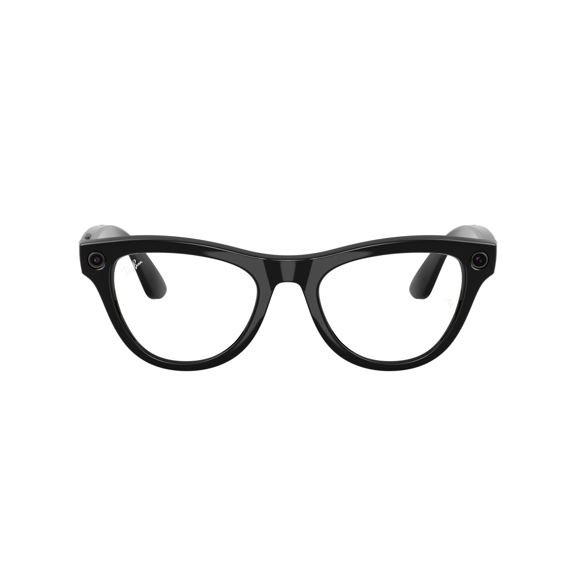 Ray-Ban Meta Skyler Shiny Black Cat Eye Glasses with Open-Ear Audio
