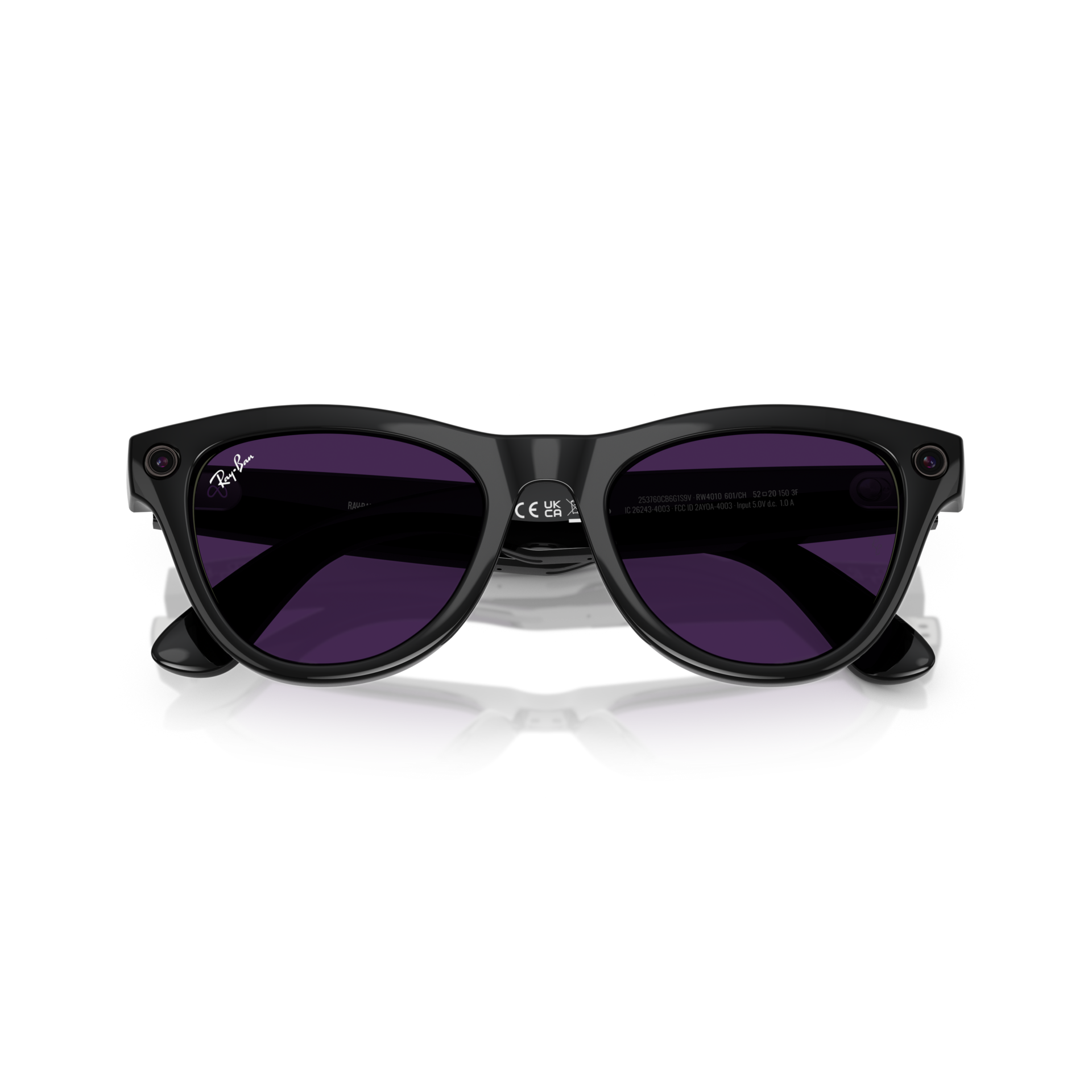 Ray-Ban Meta Skyler Shiny Black Cat Eye Glasses with Open-Ear Audio