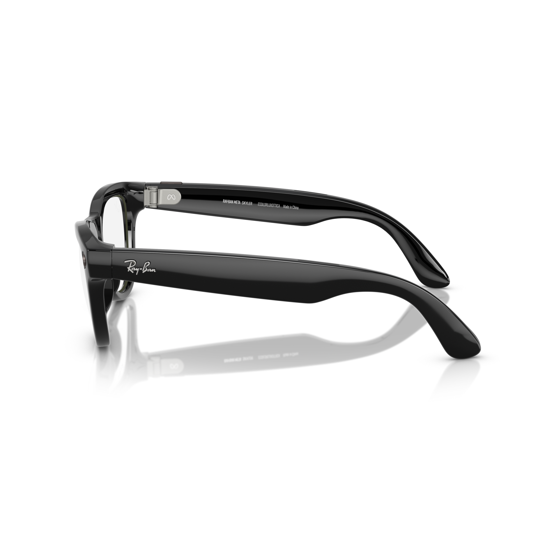 Ray-Ban Meta Skyler Shiny Black Cat Eye Glasses with Open-Ear Audio
