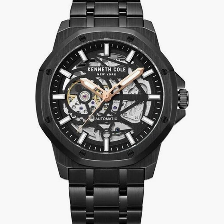 KENNETH COLE Skeleton Automatic Watch - Refined Style for Men